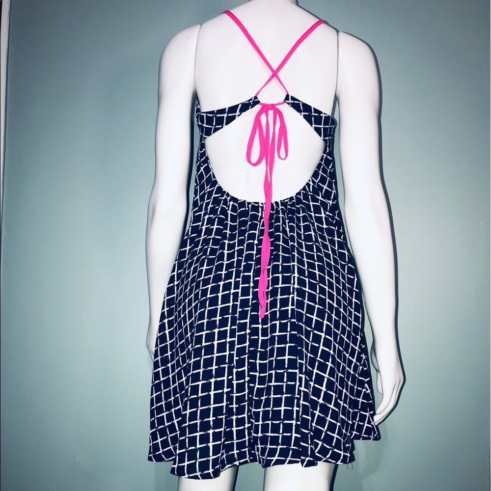 ALORRA • NAVY TILE PRINT SUNDRESS / (S) NEW!!